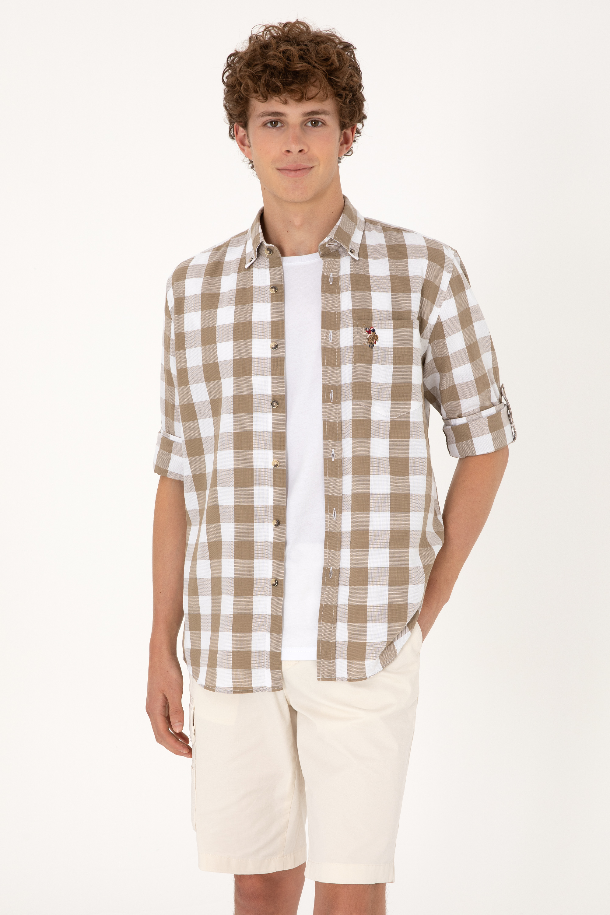 پیراهن ویزون رگولار مردانه یو اس پولو | US POLO ASSN