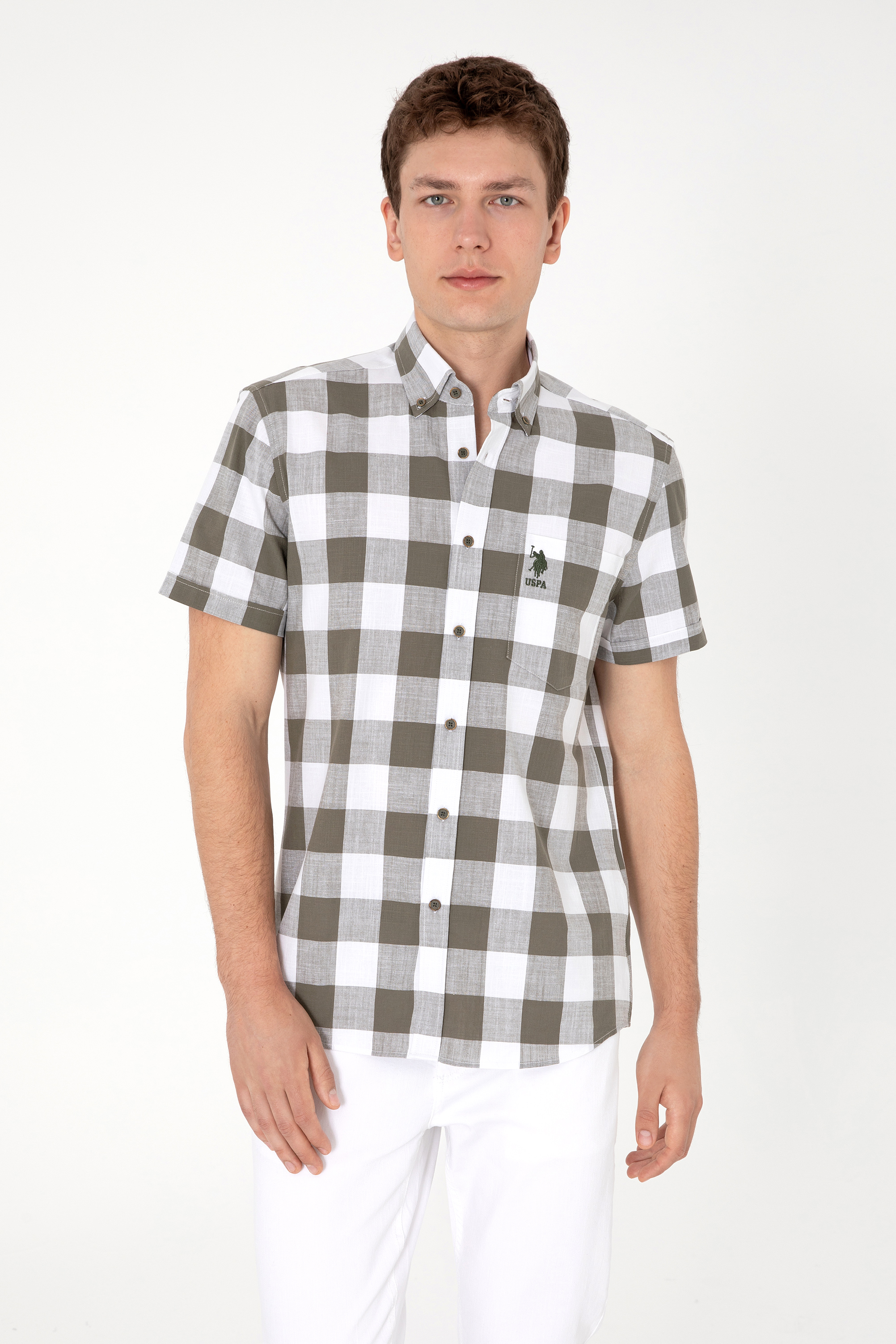 پیراهن ویزون رگولار مردانه یو اس پولو | US POLO ASSN