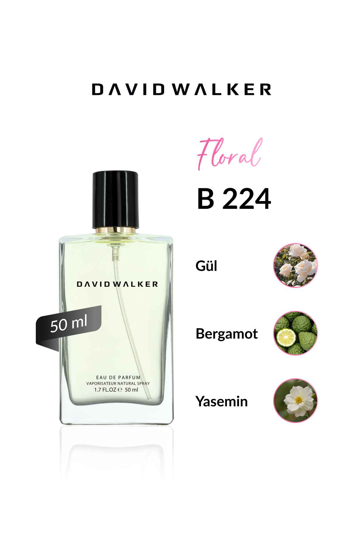 عطر زنانه | دیوید واکر David Walker B-224 DW 50