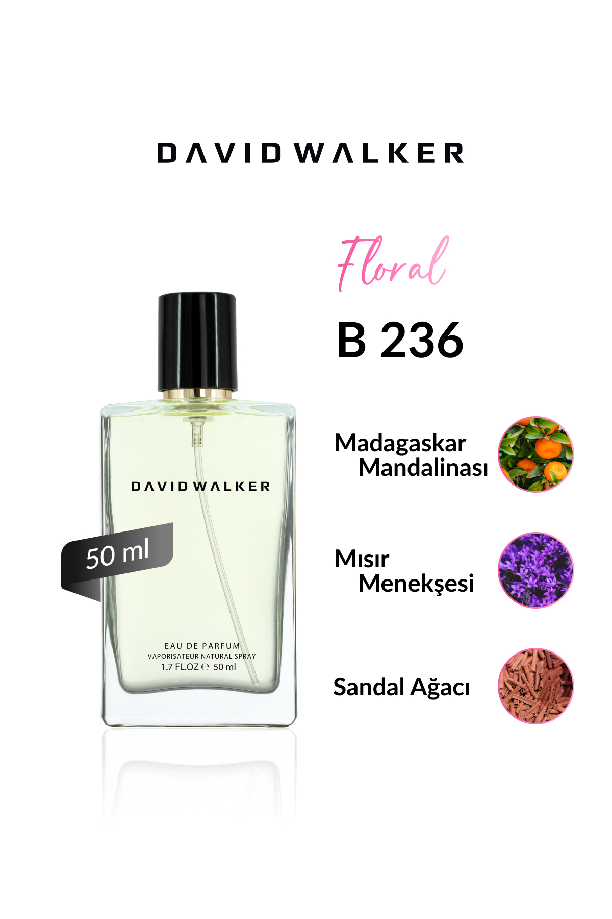 عطر زنانه | دیوید واکر David Walker B-236 DW 50