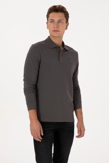 سویشرت بیسیک  خاکستری  رگولار  مردانه یو اس پولو | US POLO ASSN