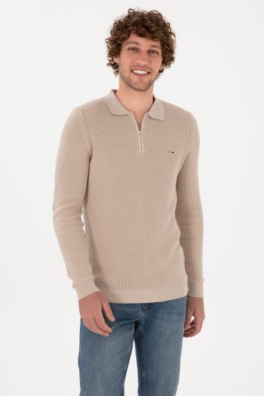 بافت بیسیک  خاکستری  رگولار  مردانه یو اس پولو | US POLO ASSN