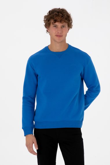 سویشرت بیسیک  آبی تیره  ریلکس  مردانه یو اس پولو | US POLO ASSN