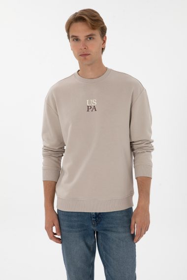 سویشرت بیسیک  خاکستری  ریلکس  مردانه یو اس پولو | US POLO ASSN
