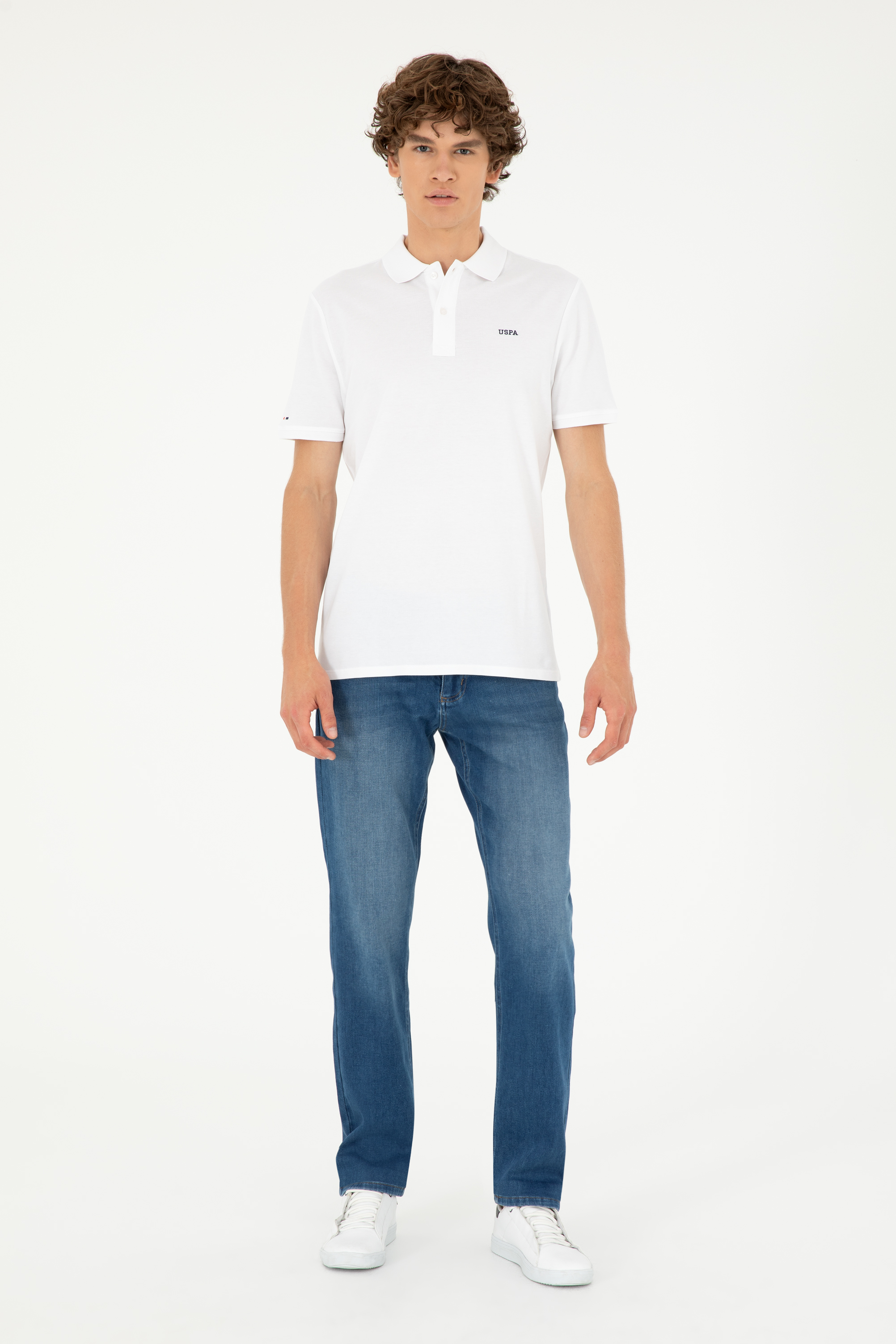 شلوار جین آبی راسته مردانه یو اس پولو | US POLO ASSN