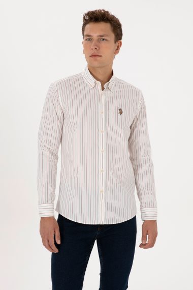 پیراهن  بورگاندی  اندامی  مردانه یو اس پولو | US POLO ASSN