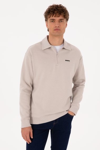 سویشرت بیسیک  خاکستری  رگولار  مردانه یو اس پولو | US POLO ASSN