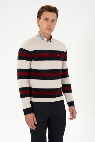 بافت  خاکستری ملانژ  رگولار  مردانه یو اس پولو | US POLO ASSN