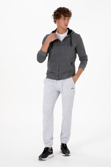 شلوار ورزشی  خاکستری روشن  رگولار  مردانه یو اس پولو | US POLO ASSN