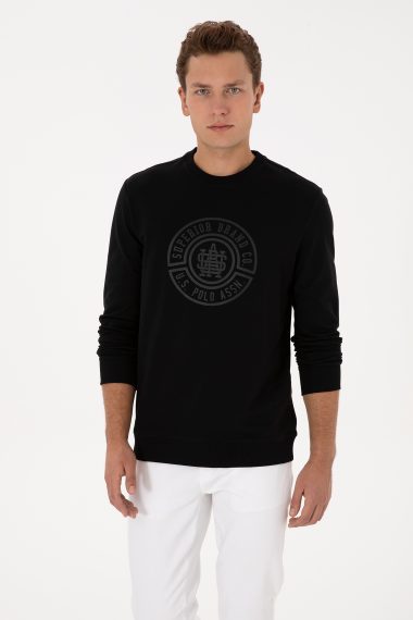 سویشرت  سیاه  رگولار  مردانه یو اس پولو | US POLO ASSN