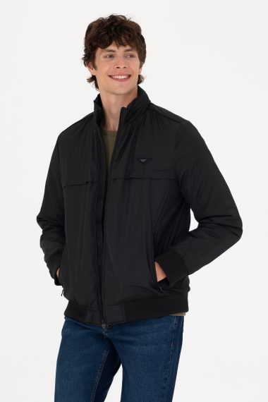 کاپشن  سیاه  استاندارد فیت  مردانه یو اس پولو | US POLO ASSN