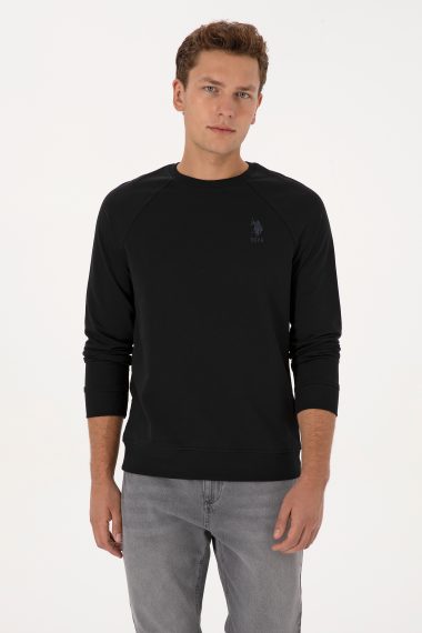 سویشرت بیسیک  سیاه  رگولار  مردانه یو اس پولو | US POLO ASSN