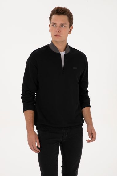 سویشرت  سیاه  ریلکس  مردانه یو اس پولو | US POLO ASSN