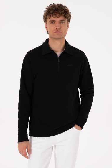 سویشرت بیسیک  سیاه  رگولار  مردانه یو اس پولو | US POLO ASSN