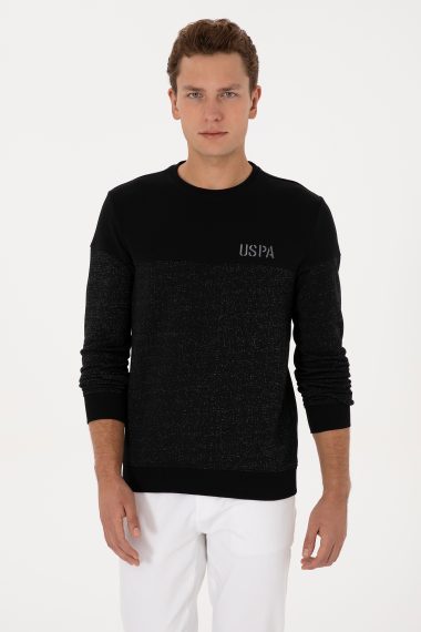 سویشرت  سیاه  رگولار  مردانه یو اس پولو | US POLO ASSN