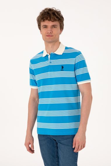 پولوشرت رگولار فیت  فیروزه ای  رگولار  مردانه یو اس پولو | US POLO ASSN