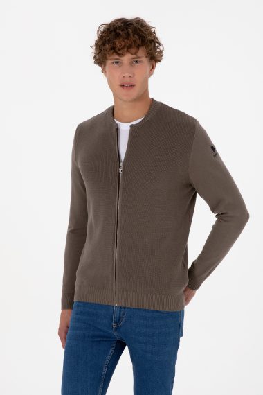 ژاکت تریکو بیسیک  ویزون  رگولار  مردانه یو اس پولو | US POLO ASSN