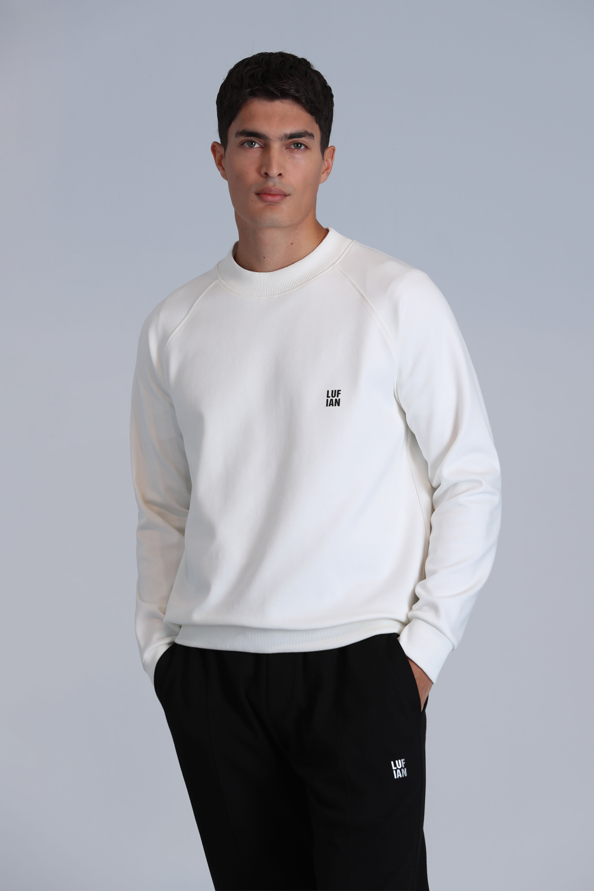 سویشرت مردانه راسته آستین بلند | لوفیان Lufian 112030154