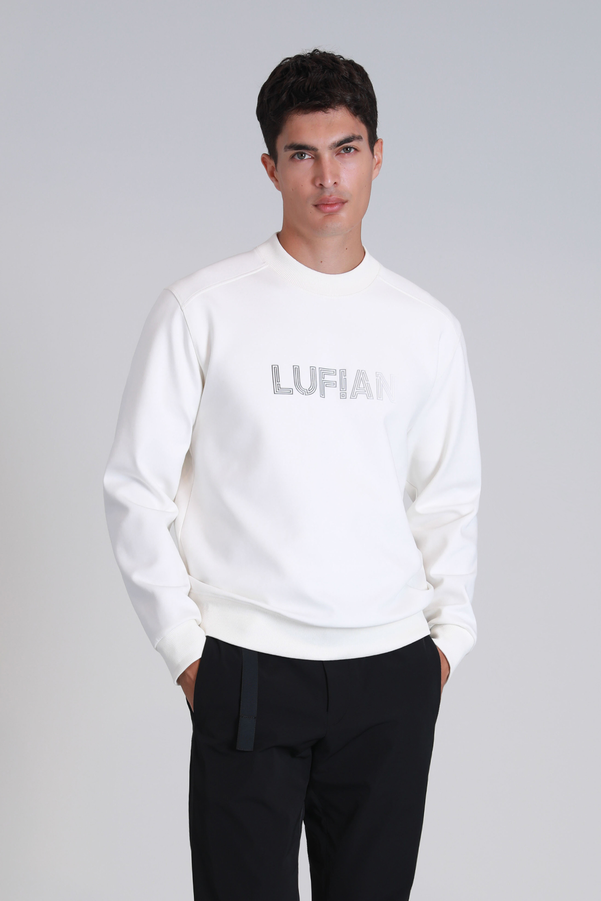 سویشرت مردانه راسته آستین بلند | لوفیان Lufian 30145