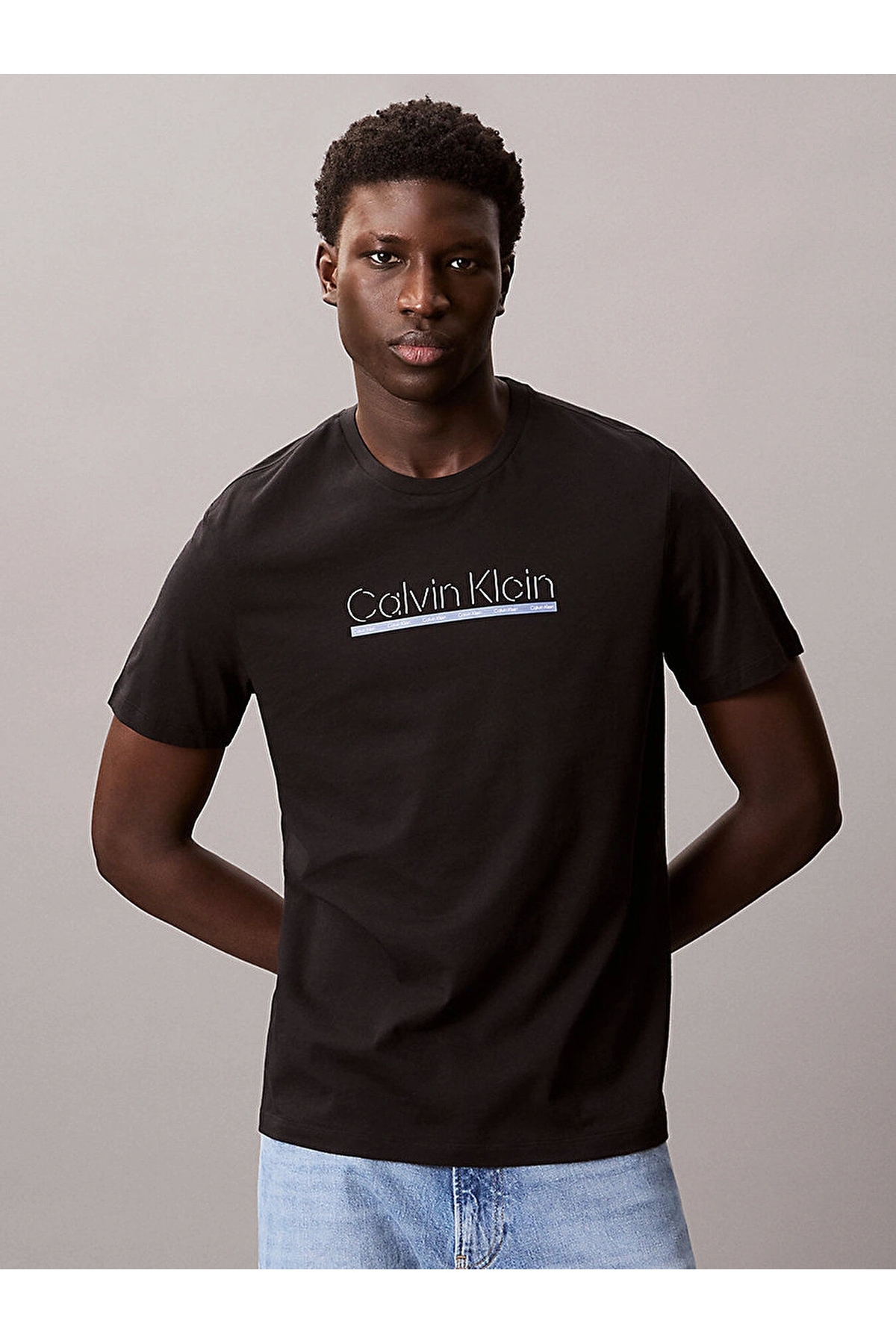 تی شرت مردانه راسته آستین کوتاه | کلوین کلاین Calvin Klein LV04RC852G UB1