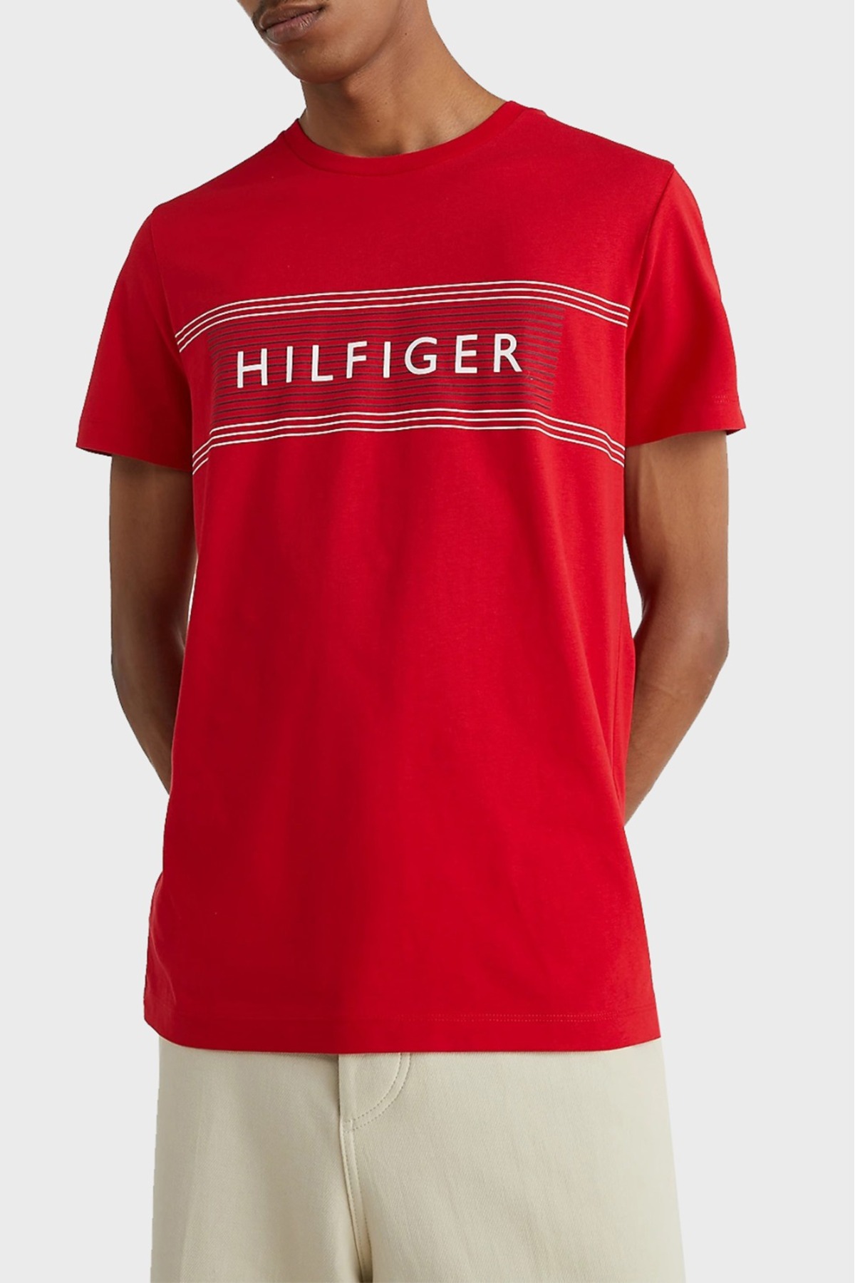 تی شرت مردانه طرح دار آستین کوتاه | تامی هیلفیگر Tommy Hilfiger MW0MW30035-TH