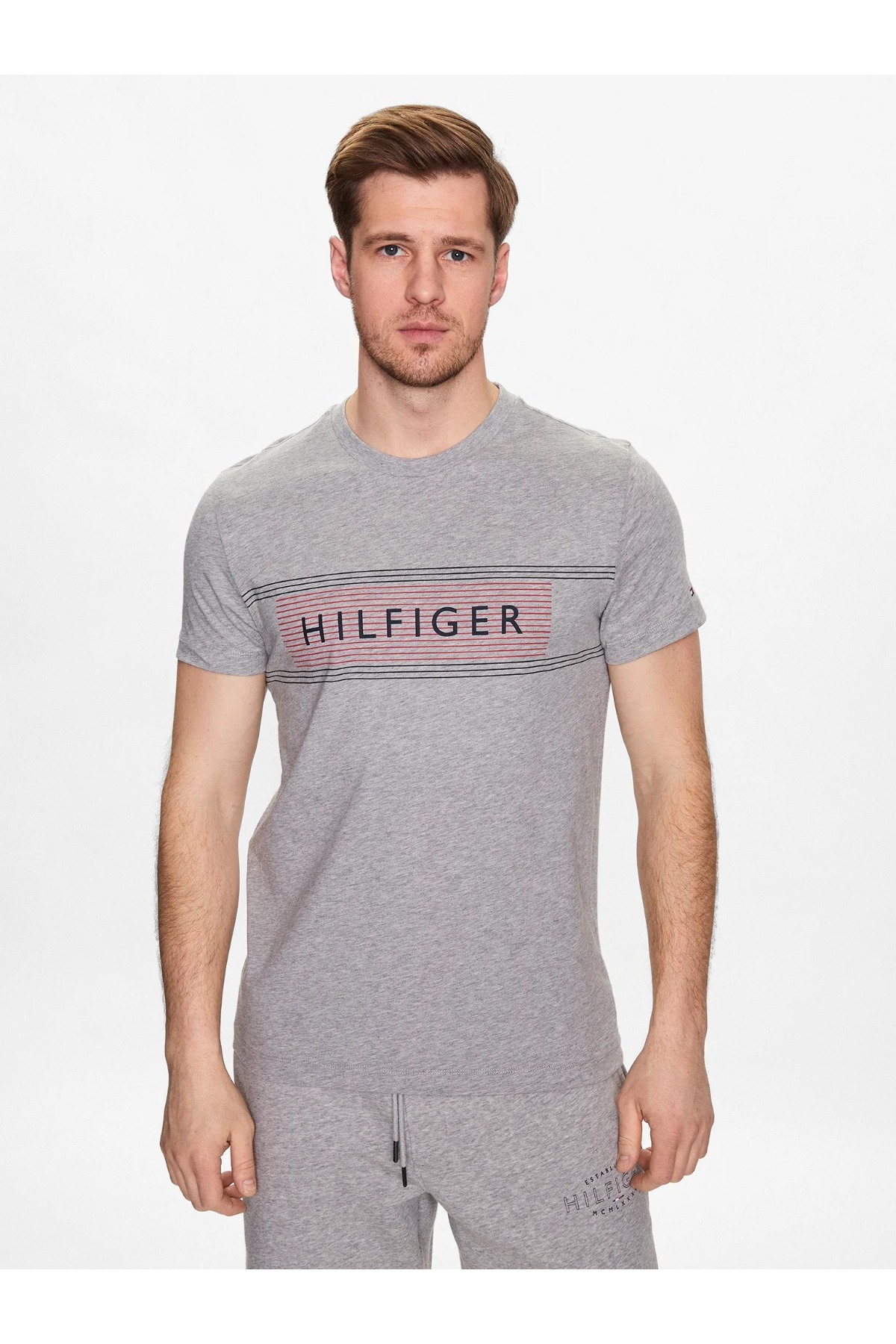 تی شرت مردانه طرح دار آستین کوتاه | تامی هیلفیگر Tommy Hilfiger MW0MW30035-TH
