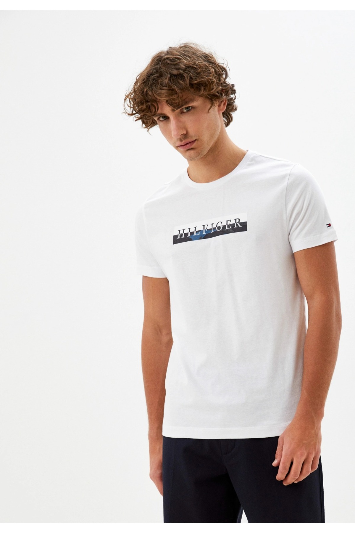 تی شرت مردانه طرح دار آستین کوتاه | تامی هیلفیگر Tommy Hilfiger MW24548PRS