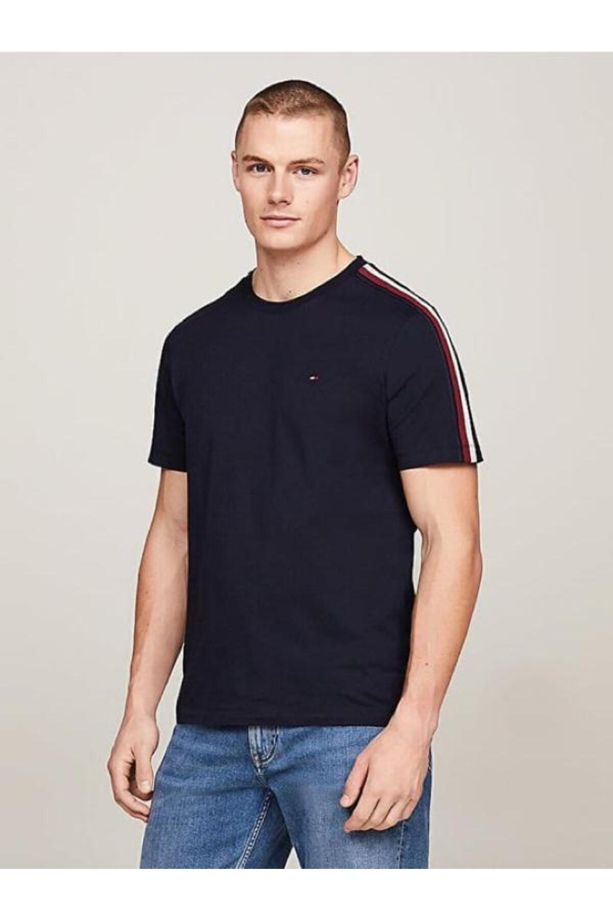 تی شرت مردانه راسته آستین کوتاه | تامی هیلفیگر Tommy Hilfiger QQL987XT