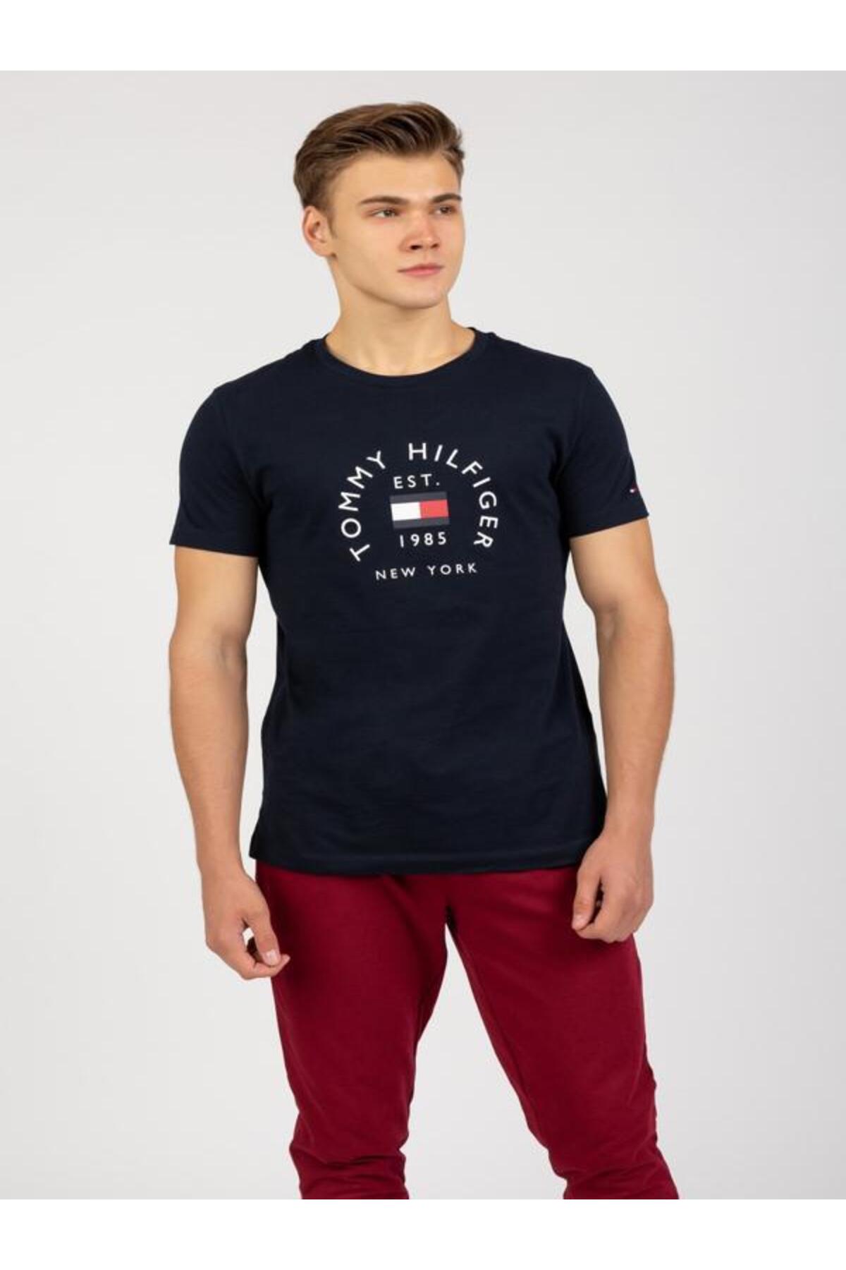 تی شرت مردانه طرح دار آستین کوتاه | تامی هیلفیگر Tommy Hilfiger MW0MW27909-777