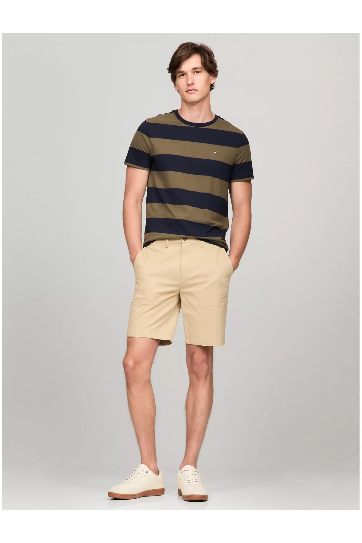 تی شرت مردانه راه راه آستین کوتاه | تامی هیلفیگر Tommy Hilfiger W001Q12-TH