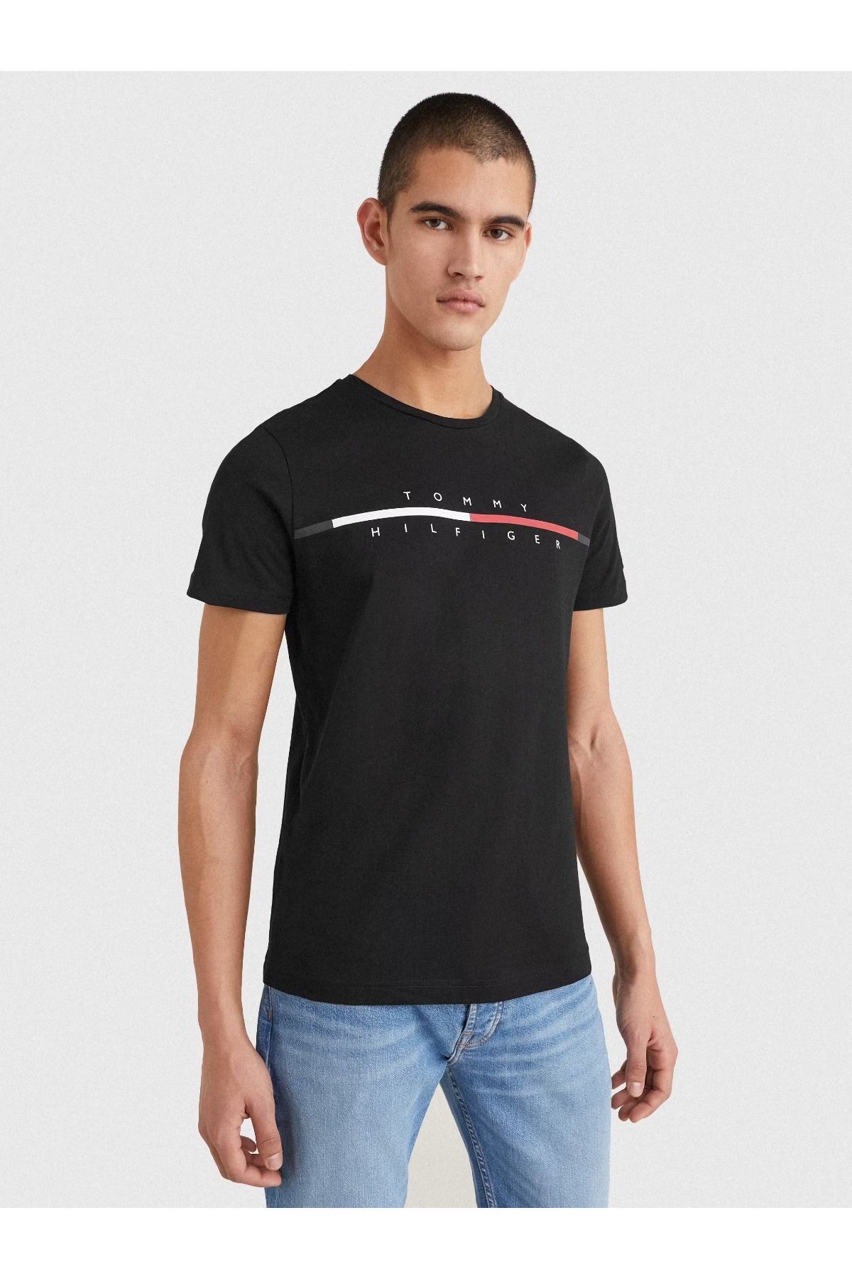 تی شرت مردانه طرح دار آستین کوتاه | تامی هیلفیگر Tommy Hilfiger MW0MW22128-TH