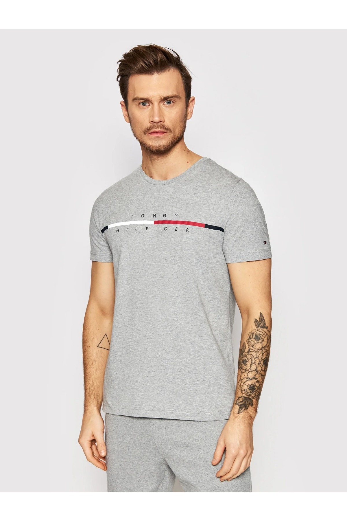 تی شرت مردانه طرح دار آستین کوتاه | تامی هیلفیگر Tommy Hilfiger MW0MW22128-TH