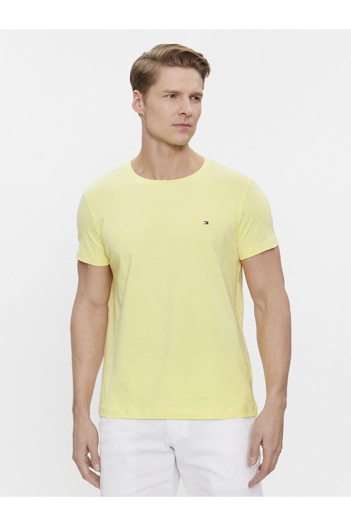 تی شرت مردانه راسته آستین کوتاه | تامی هیلفیگر Tommy Hilfiger MW0MW10800ZE1-TH