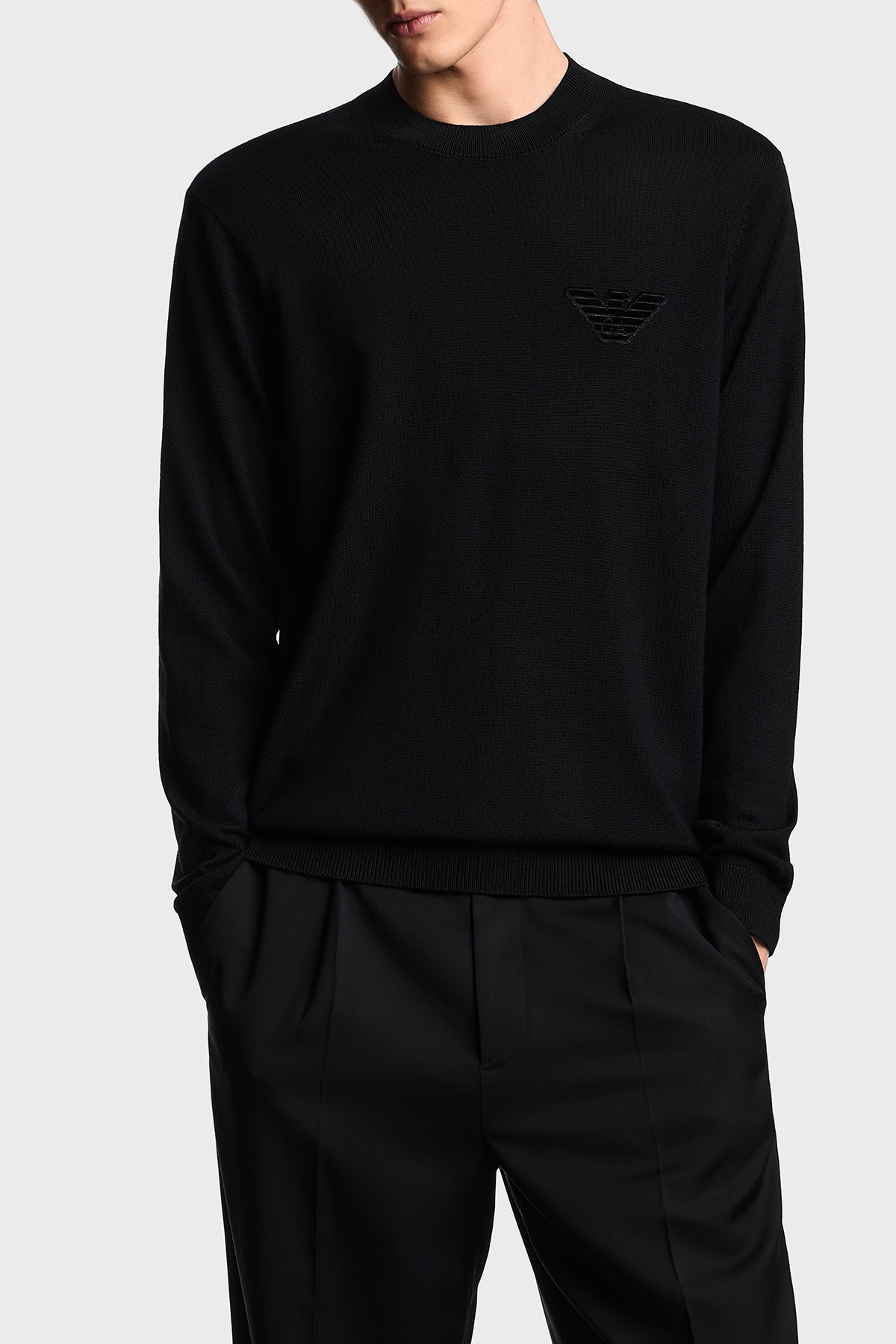 بافت مردانه راسته آستین بلند | امپوریو آرمانی Emporio Armani EM002419 AF14158 UC001