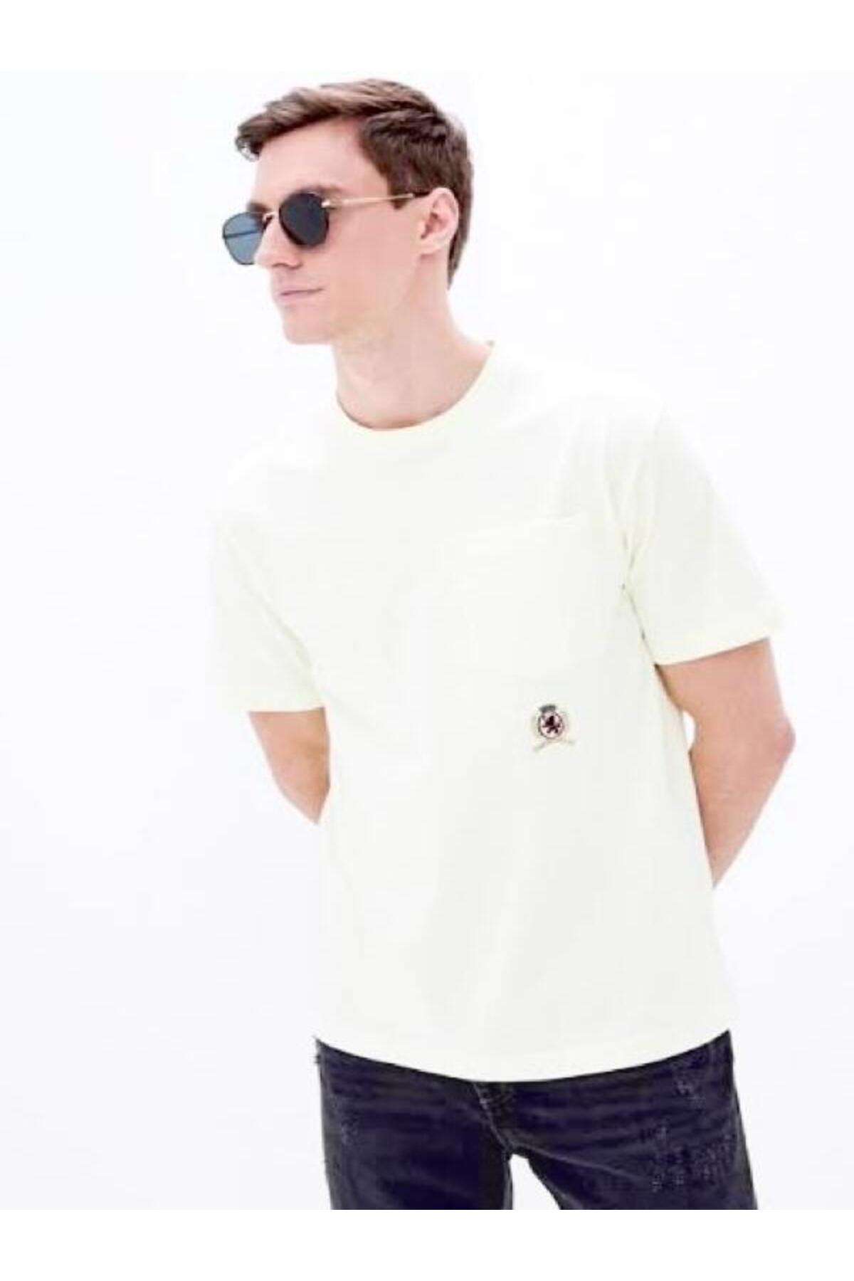 تی شرت مردانه اسلیمی آستین کوتاه | تامی هیلفیگر Tommy Hilfiger RE0RE00543-YAF