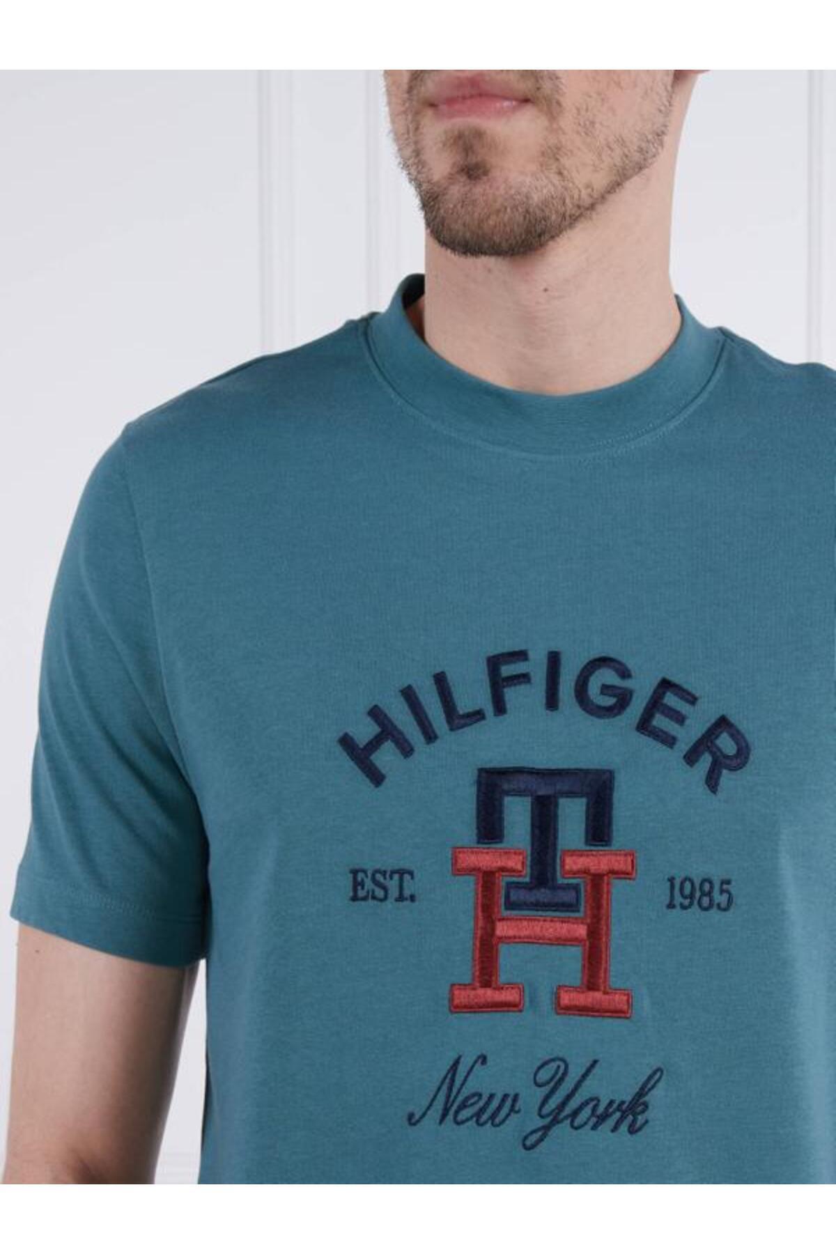 تی شرت مردانه اسلیمی آستین کوتاه | تامی هیلفیگر Tommy Hilfiger mw0mw30043-BLY