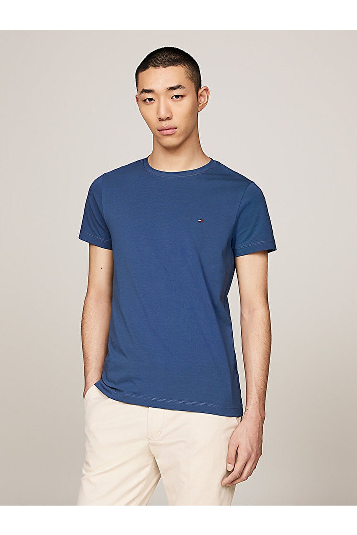 تی شرت مردانه راسته آستین کوتاه | تامی هیلفیگر Tommy Hilfiger MW0MW10800ZE1-TH