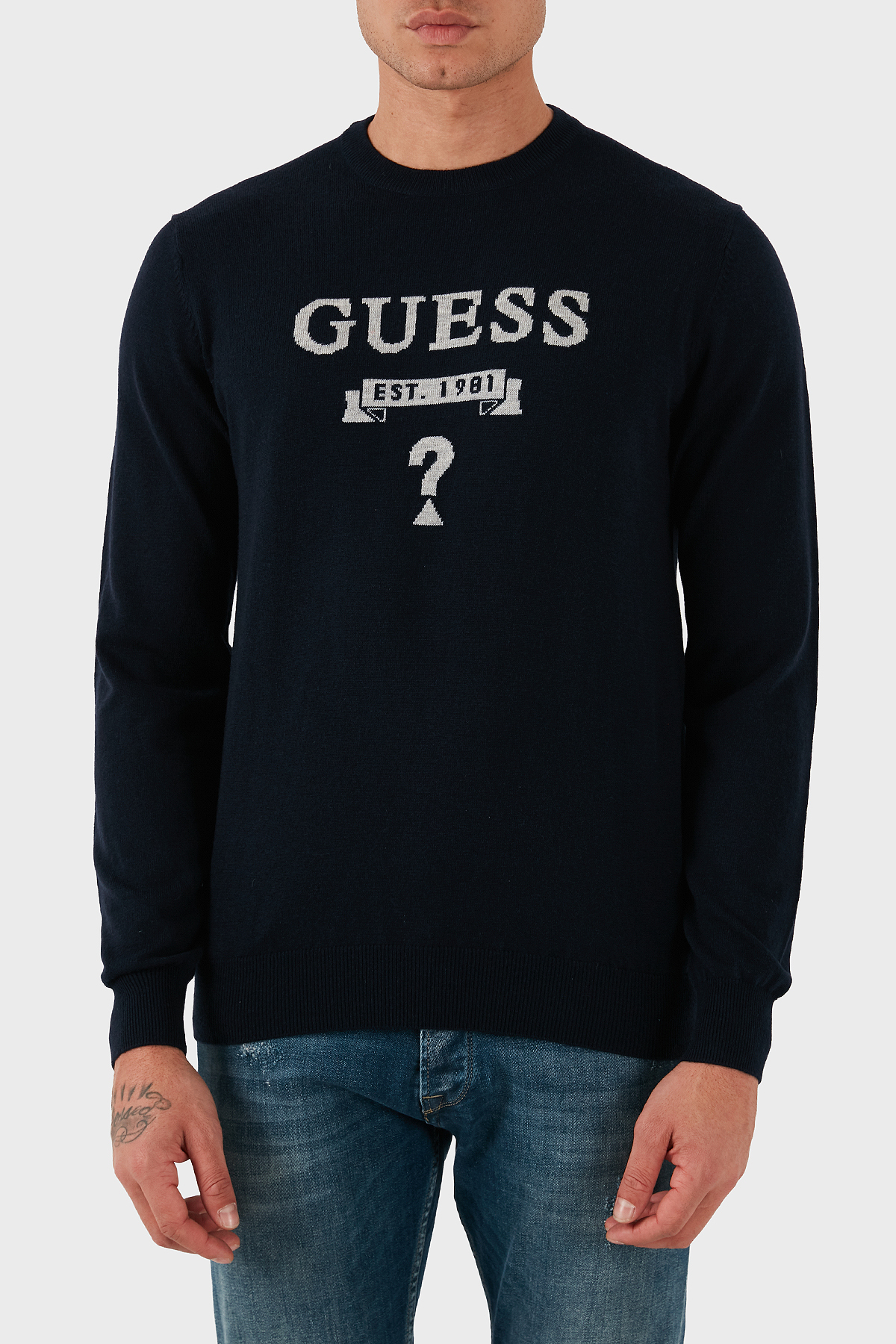 بافت مردانه اسلیمی آستین بلند | گس Guess M5YR00 Z0122 G7V2