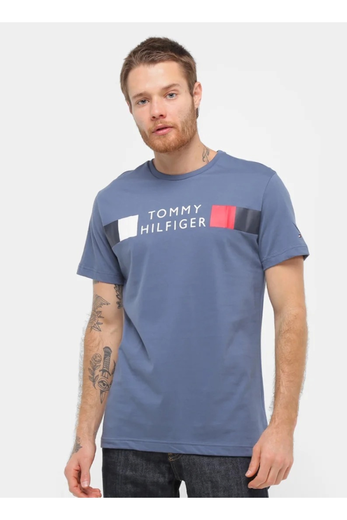 تی شرت مردانه طرح دار آستین کوتاه | تامی هیلفیگر Tommy Hilfiger mw13330PRS