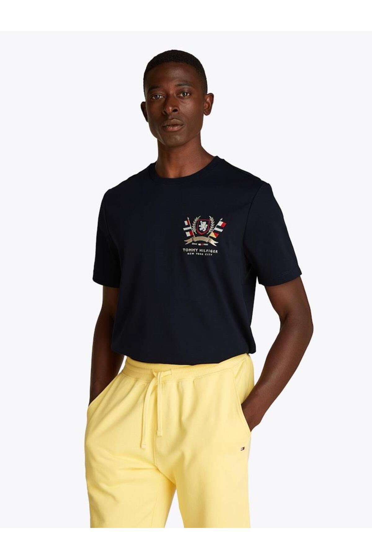 تی شرت مردانه بافت مو | تامی هیلفیگر Tommy Hilfiger MW0MW39970DW5