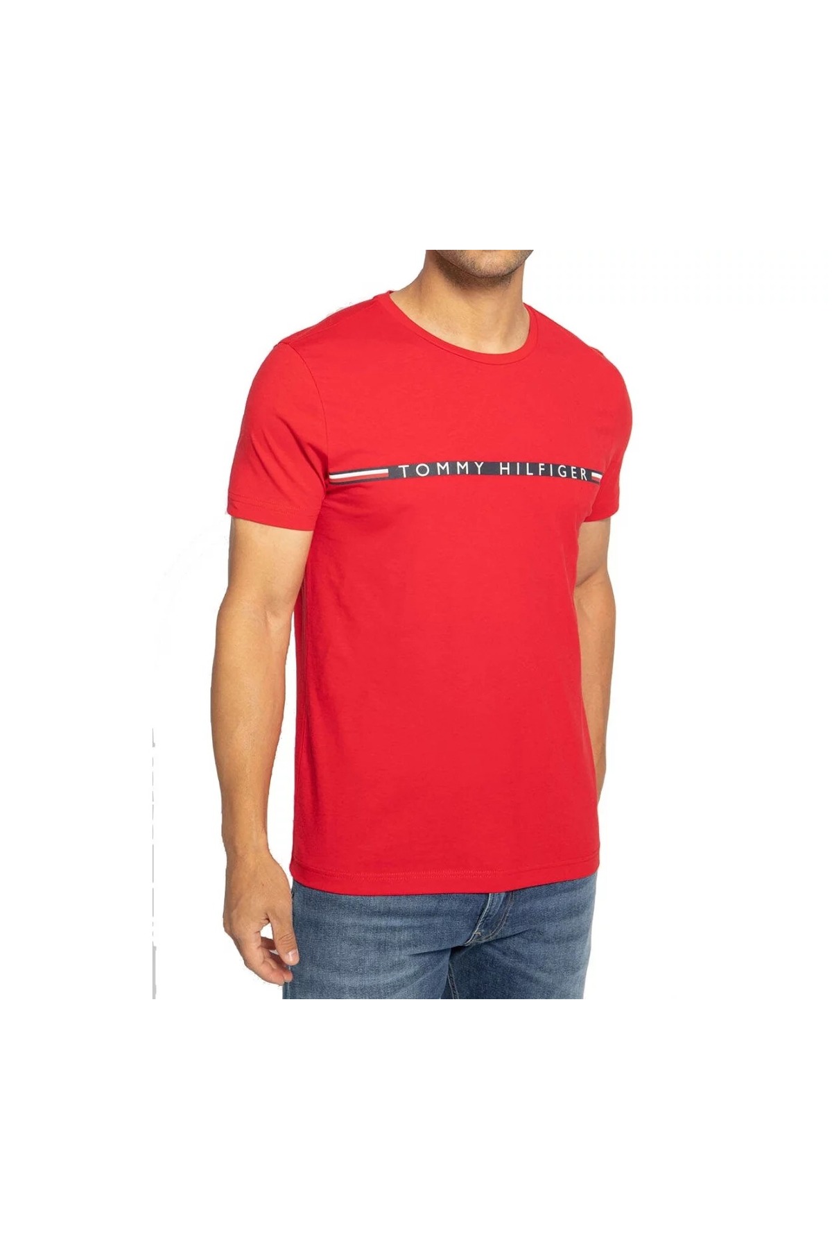 تی شرت مردانه راسته آستین کوتاه | تامی هیلفیگر Tommy Hilfiger W021Q0-14