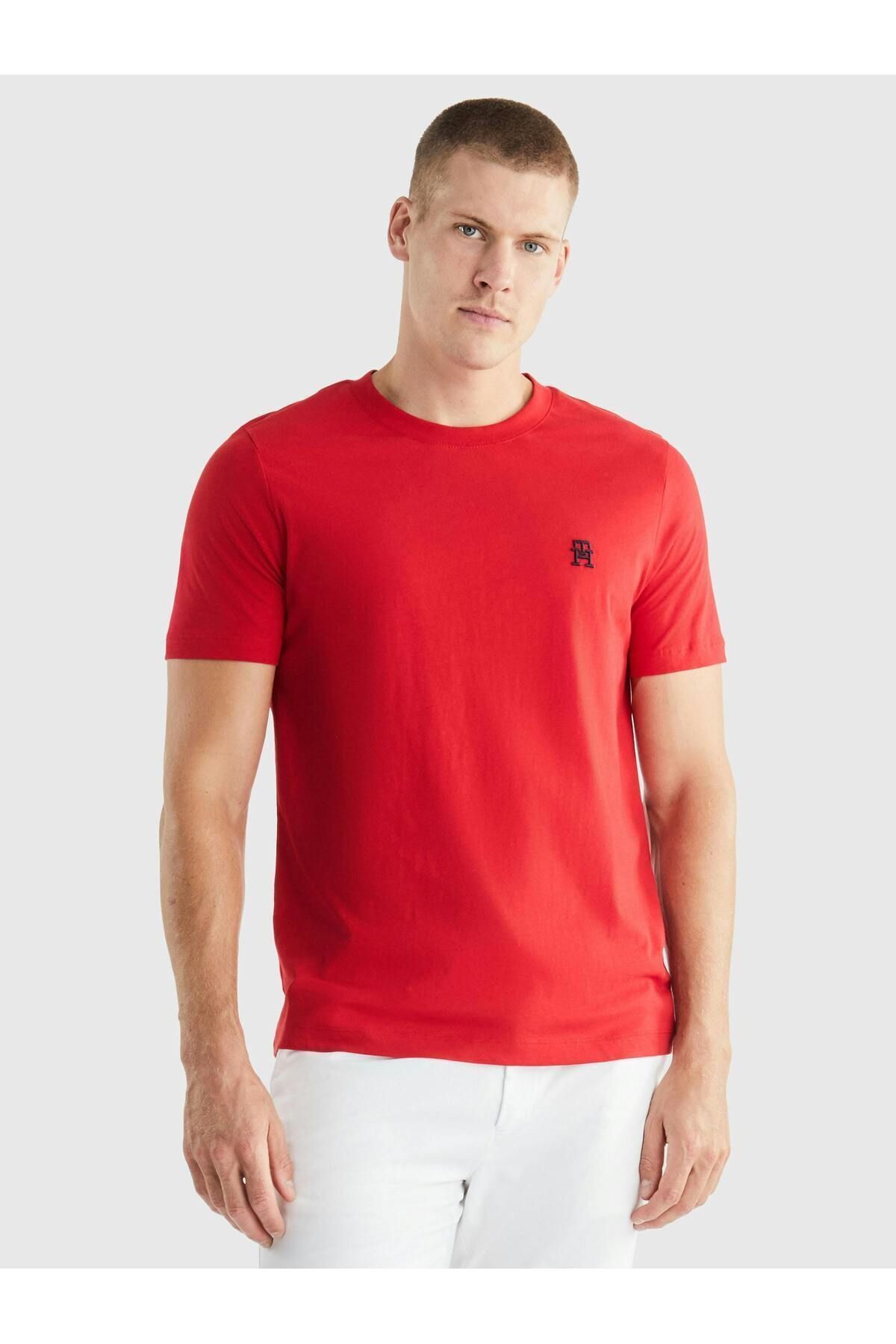 تی شرت مردانه راسته آستین کوتاه | تامی هیلفیگر Tommy Hilfiger MW0MW33987