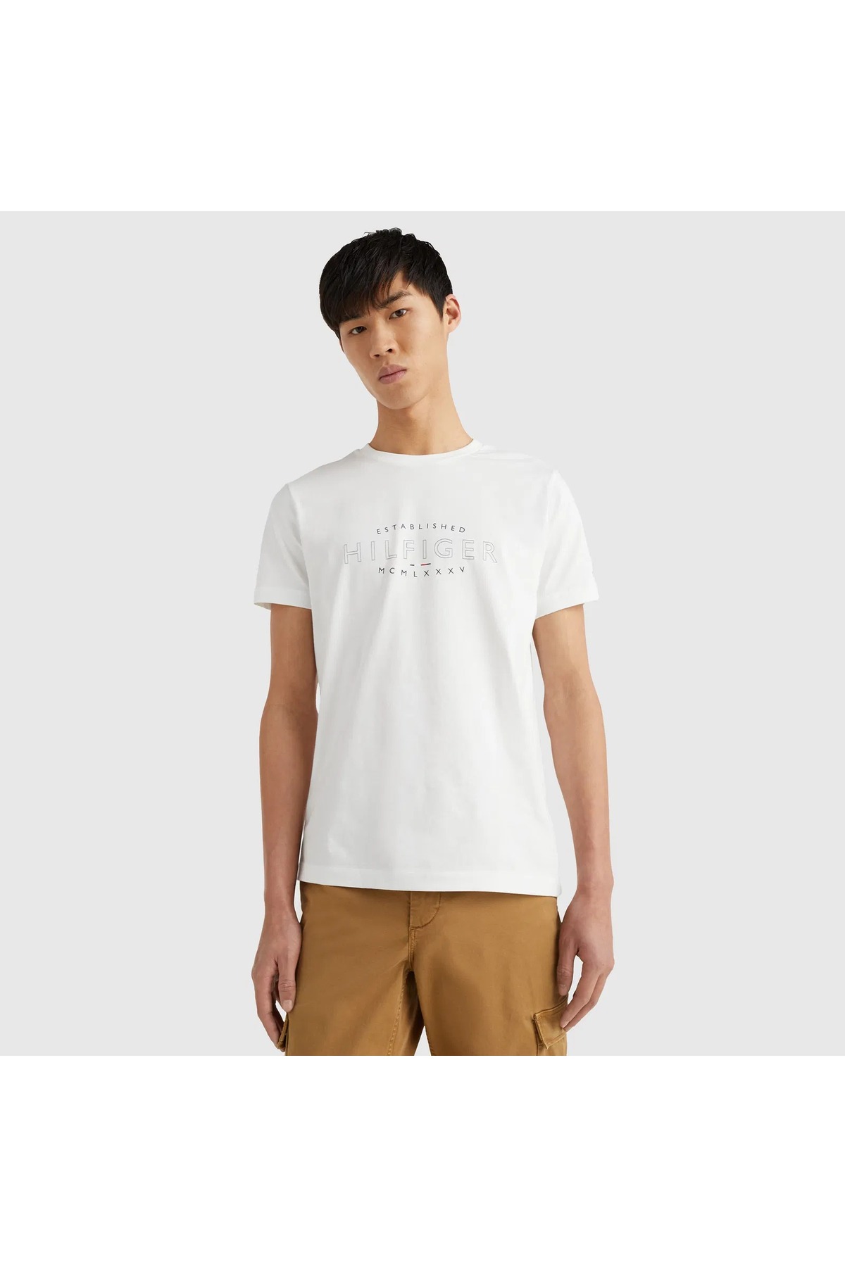 تی شرت مردانه طرح دار آستین کوتاه | تامی هیلفیگر Tommy Hilfiger MW0MW30034-TH