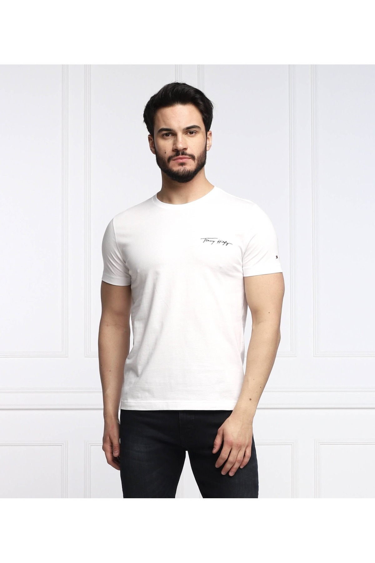 تی شرت مردانه اسلیمی آستین کوتاه | تامی هیلفیگر Tommy Hilfiger MW0MW24563-TH