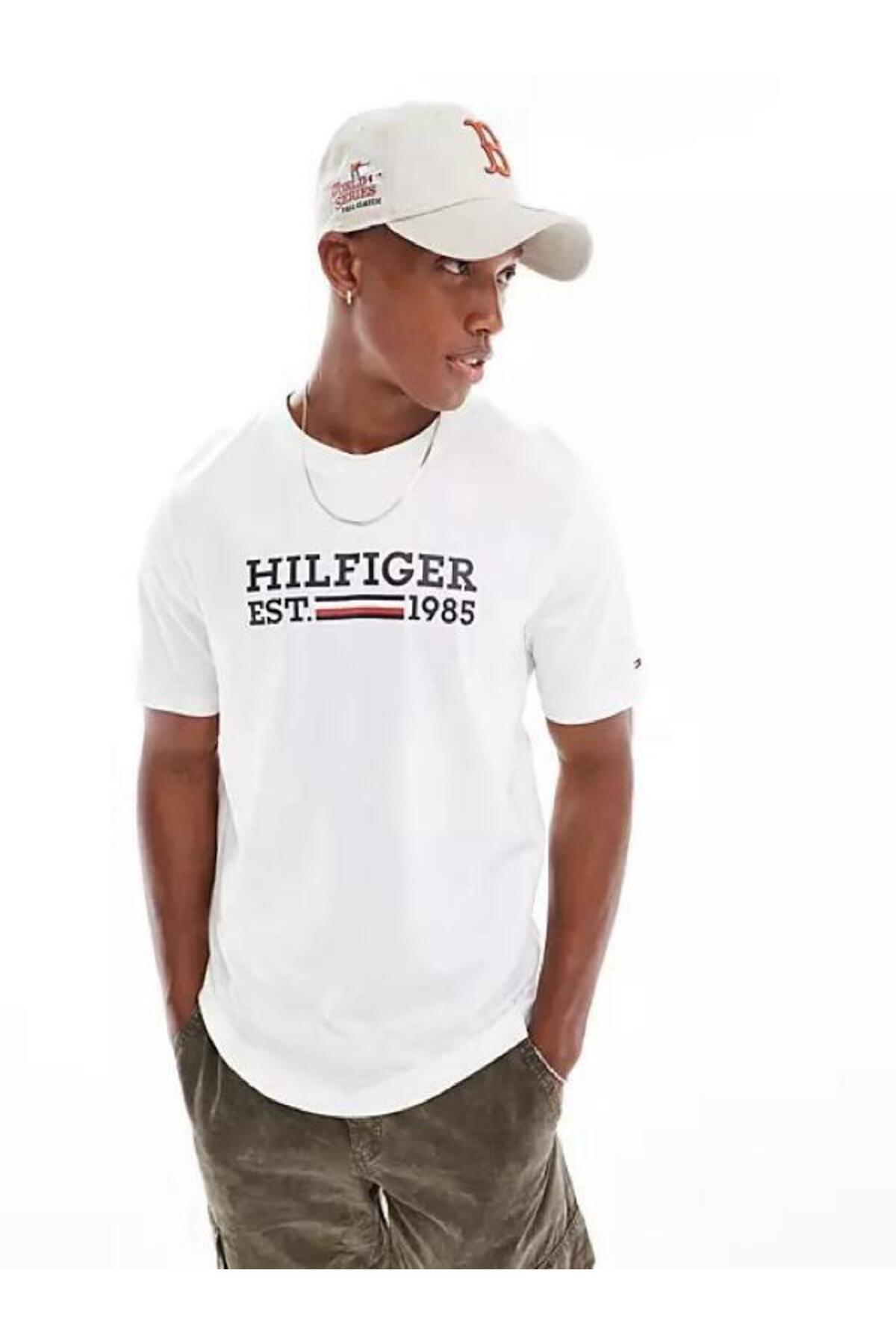 تی شرت مردانه طرح دار بند دار | تامی هیلفیگر Tommy Hilfiger WQ010QW7-TH