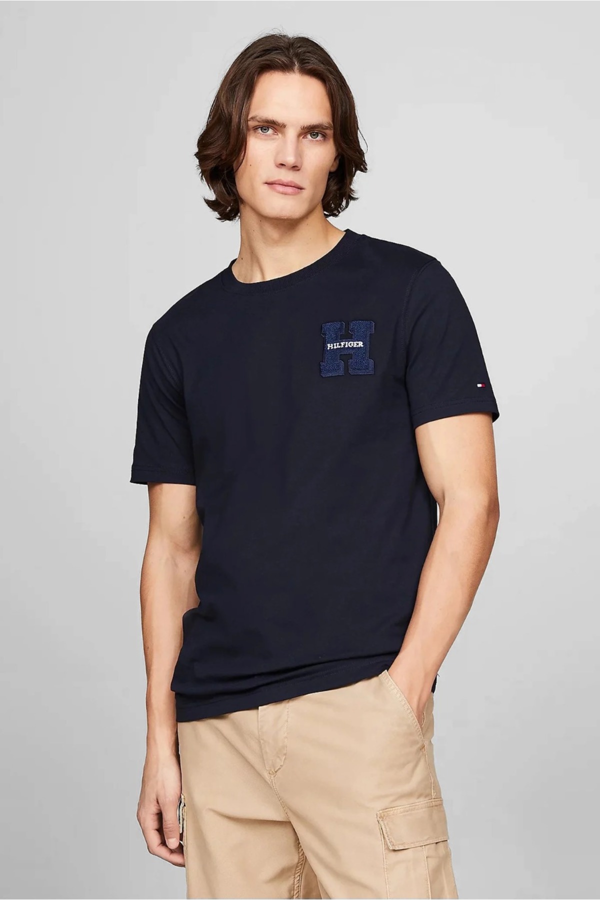 تی شرت مردانه اسلیمی آستین کوتاه | تامی هیلفیگر Tommy Hilfiger MW0MW34436-TH