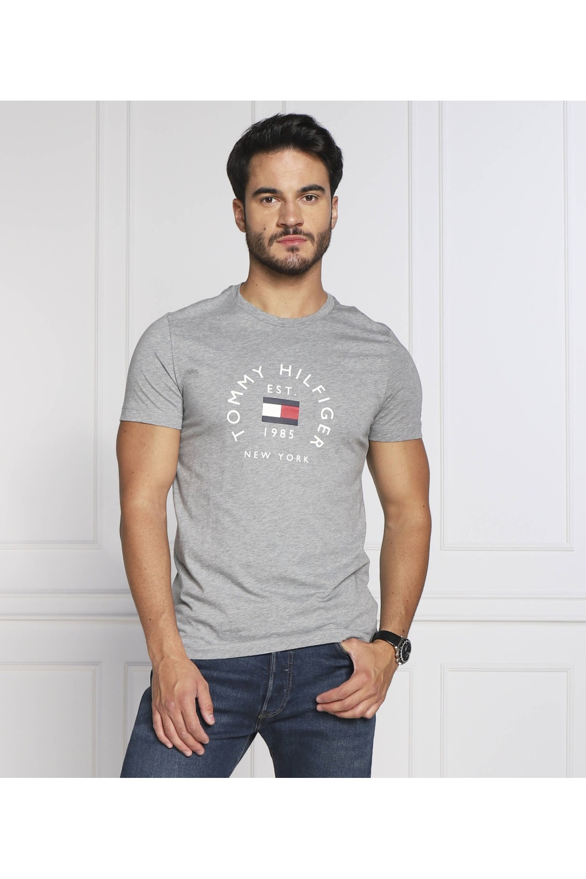 تی شرت مردانه طرح دار آستین کوتاه | تامی هیلفیگر Tommy Hilfiger MW0MW29495-TO