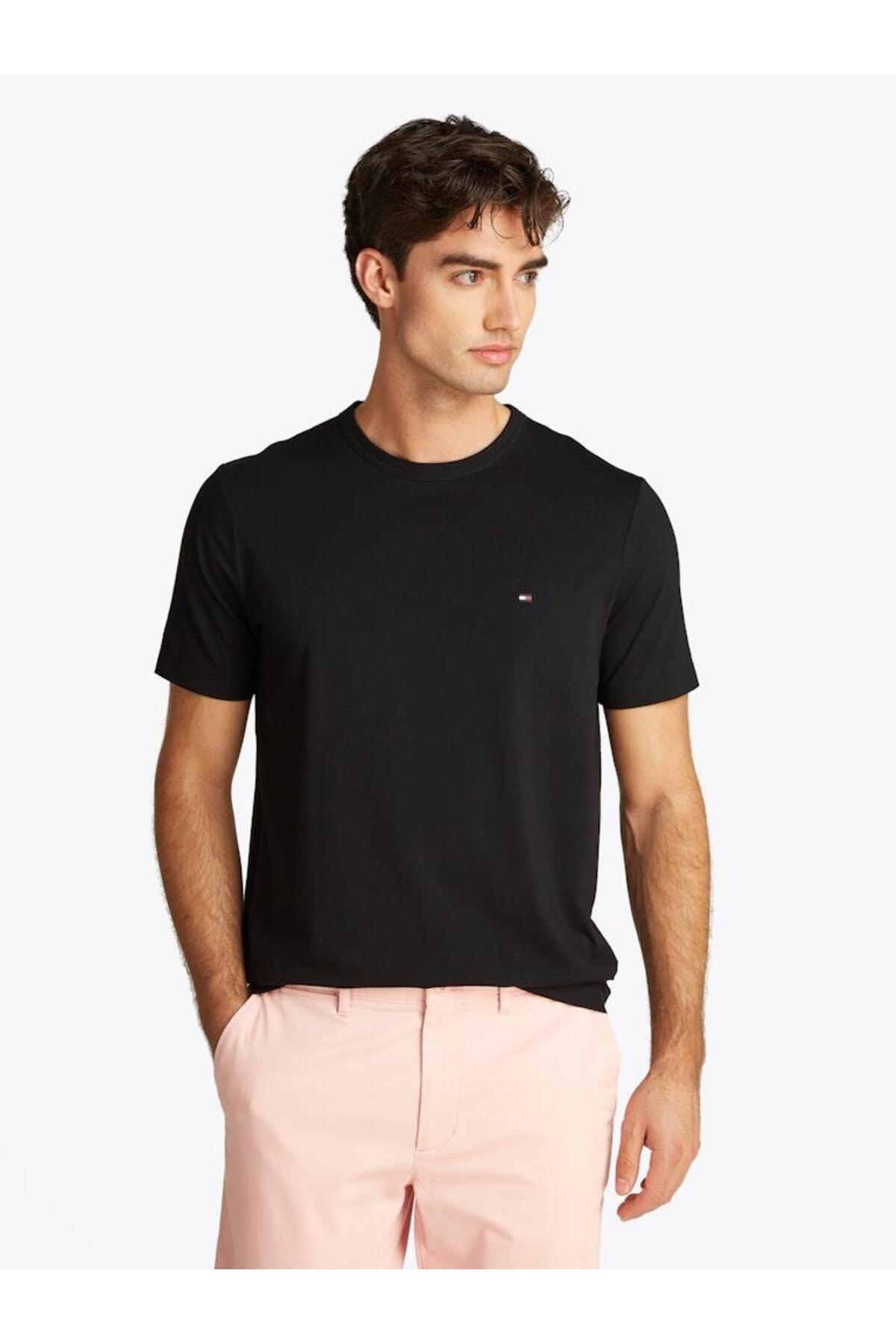 تی شرت مردانه راسته آستین کوتاه | تامی هیلفیگر Tommy Hilfiger MW0MW37313BDS