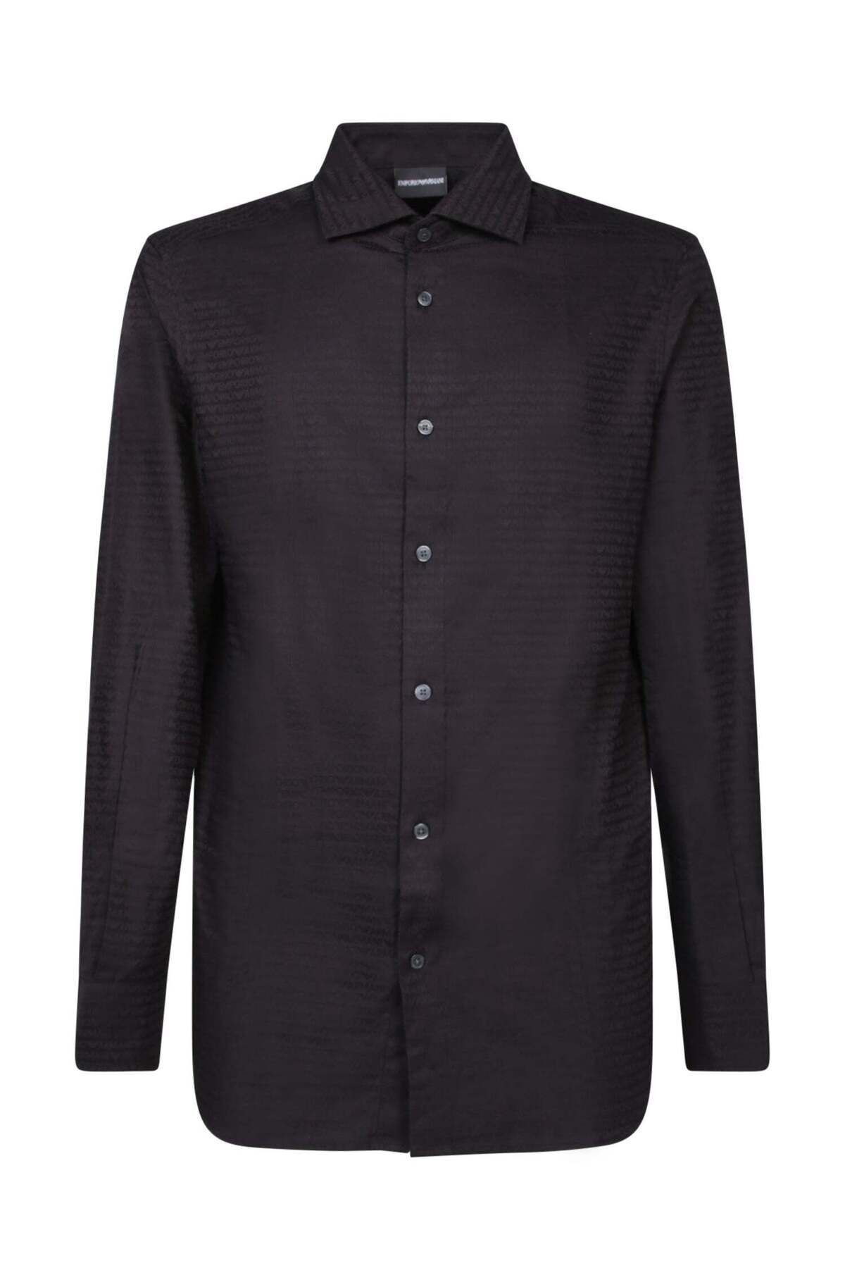 پیراهن مردانه راسته آستین بلند | امپوریو آرمانی Emporio Armani 6D1C86 1NIUZ