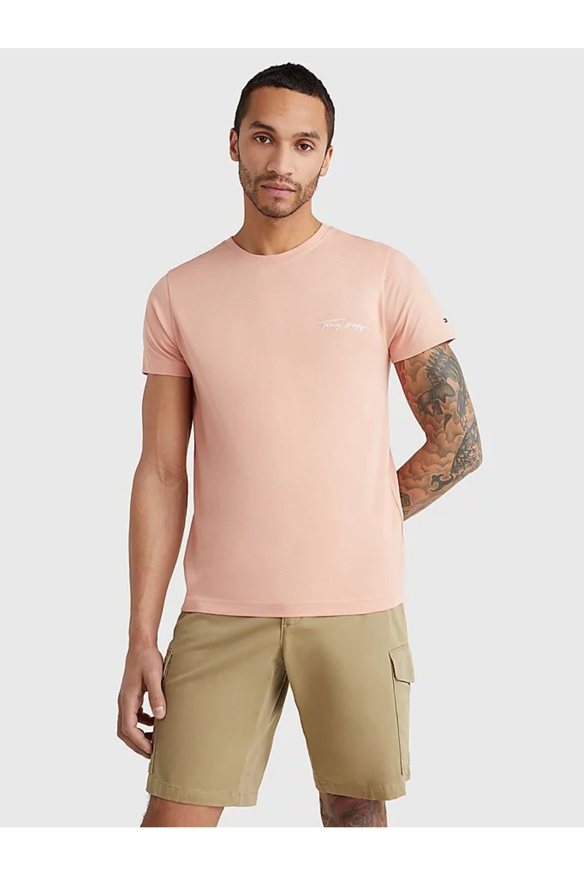 تی شرت مردانه اسلیمی آستین کوتاه | تامی هیلفیگر Tommy Hilfiger MW0MW24563-TH